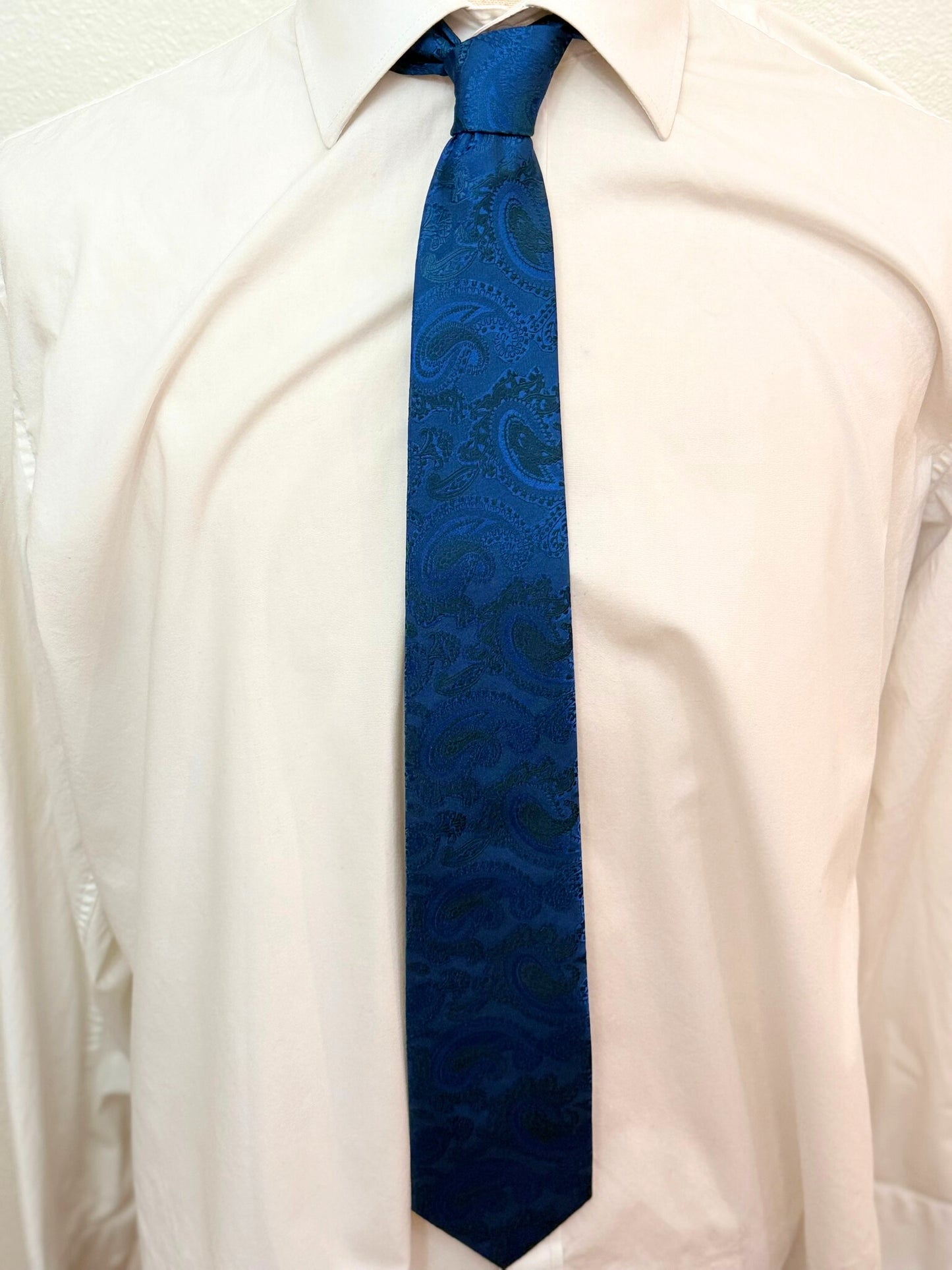 Royal Blue Paisley Necktie
