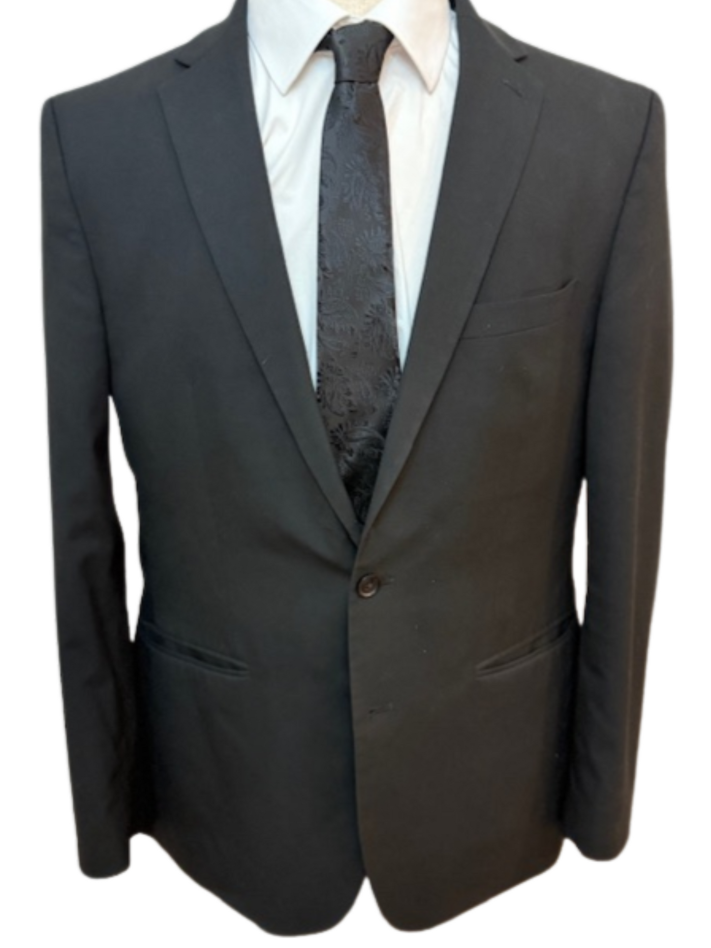 Black on Black Paisley Necktie
