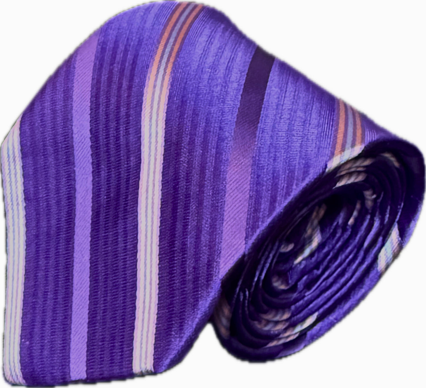 Corbata tejida a rayas azules y negras Oasis