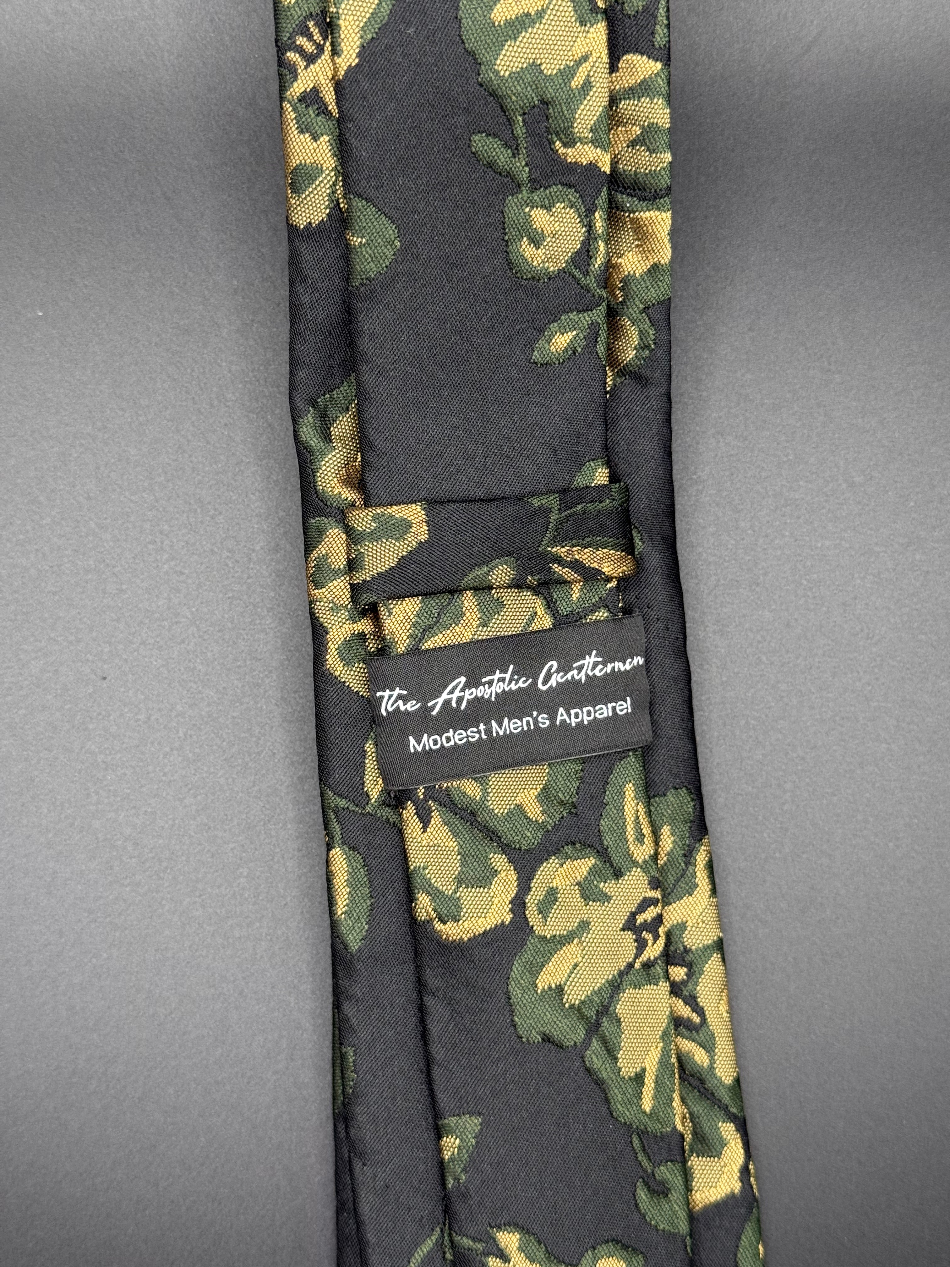 The Olive Bloom Floral Necktie