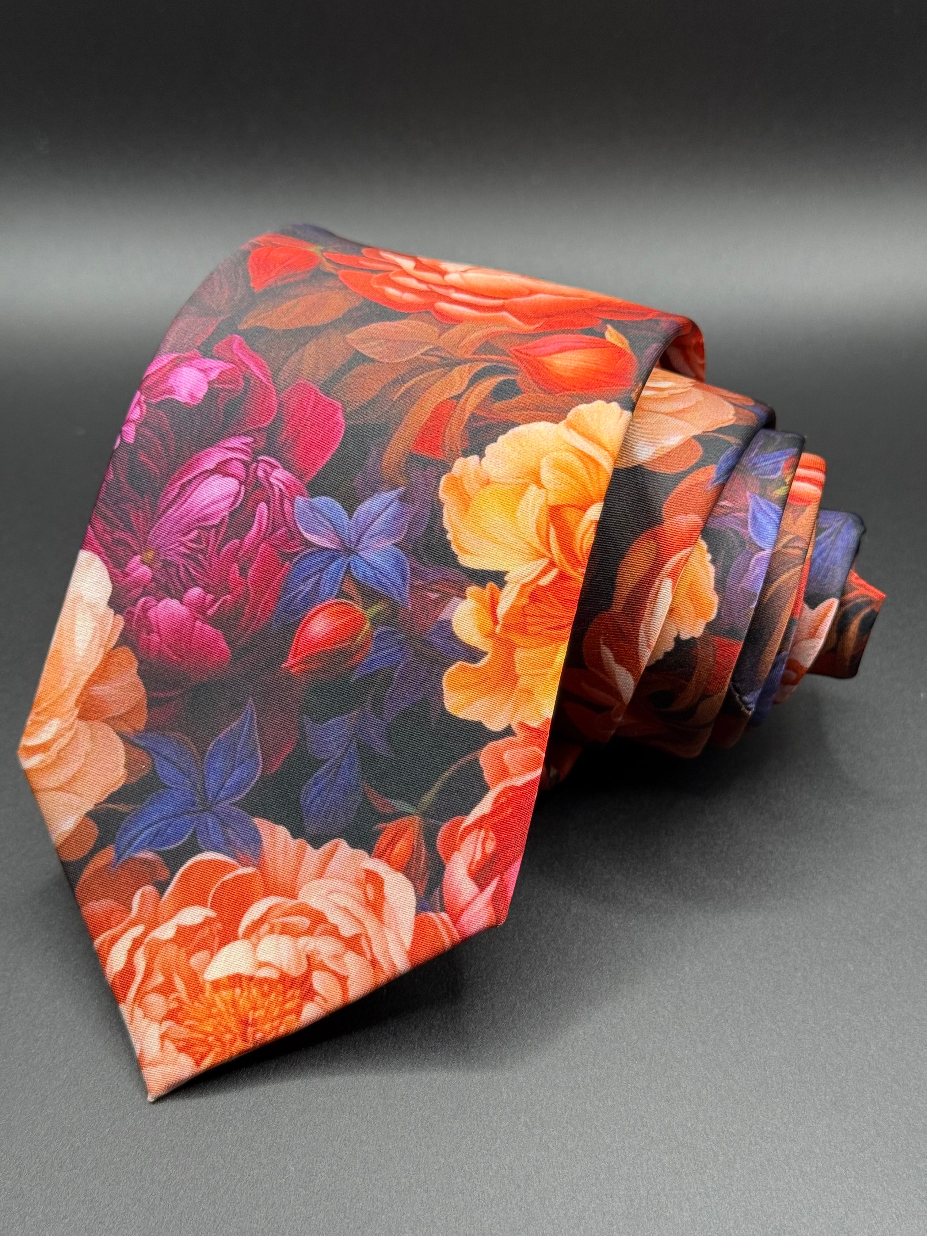 The Ember & Bloom Floral Necktie