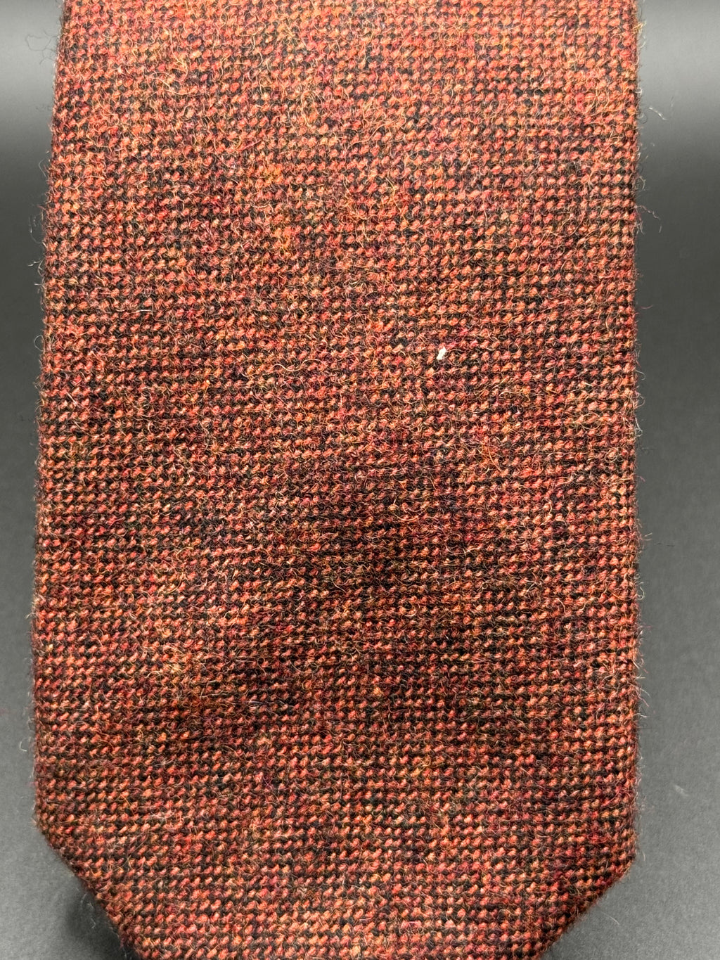 The Orange with Black and Yellow Wool Necktie