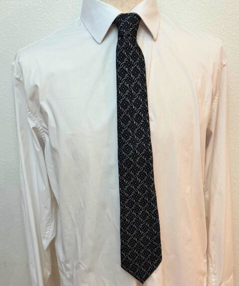 The Onyx Crest Floral Necktie