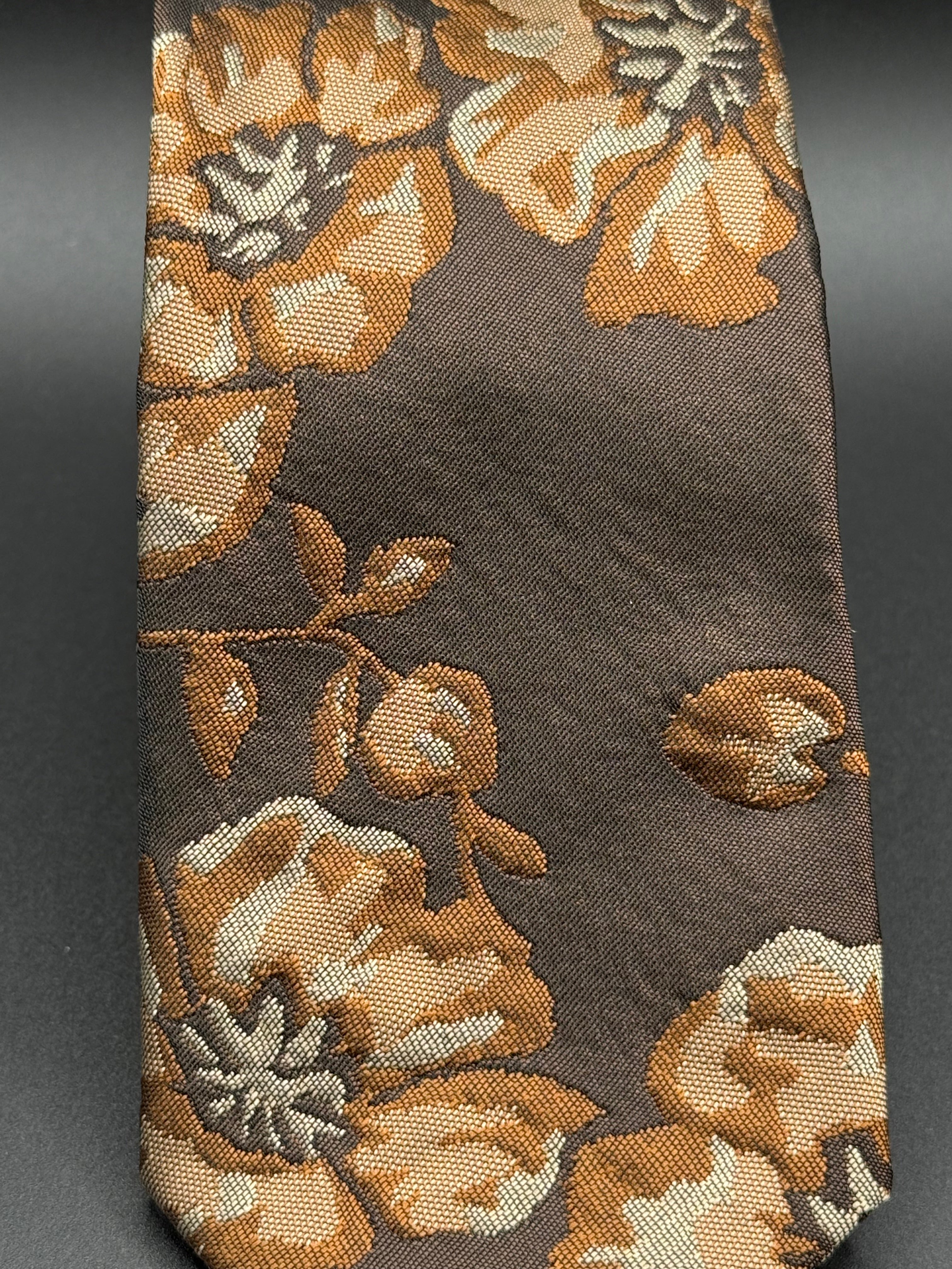 The Bronze Bloom Floral Necktie