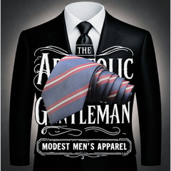 Navy, Burgundy, and Silver Stiped Necktie