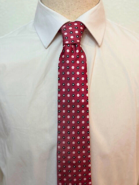 The Crimson Bloom Floral Necktie