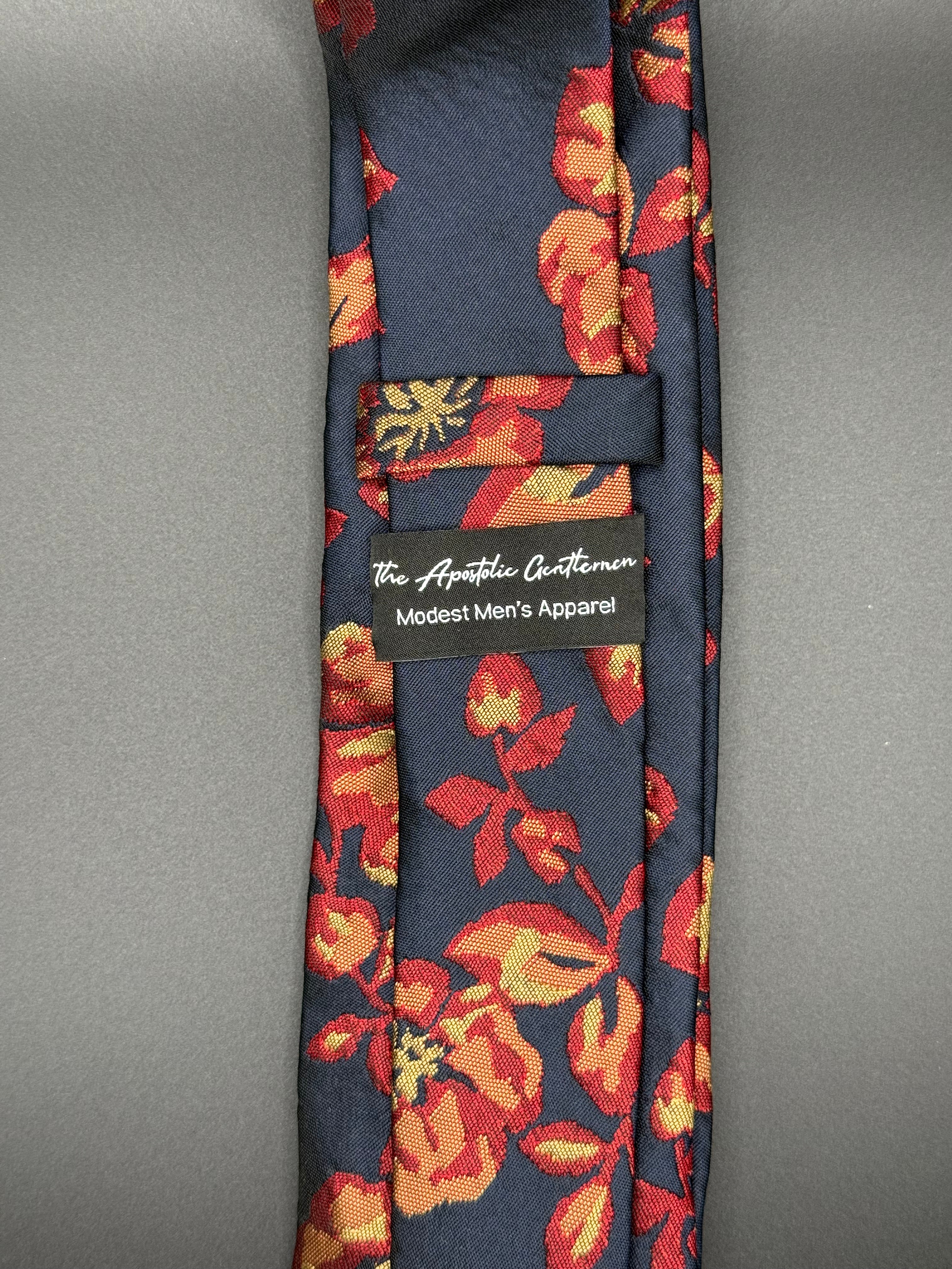 The Coral Garden Floral Necktie
