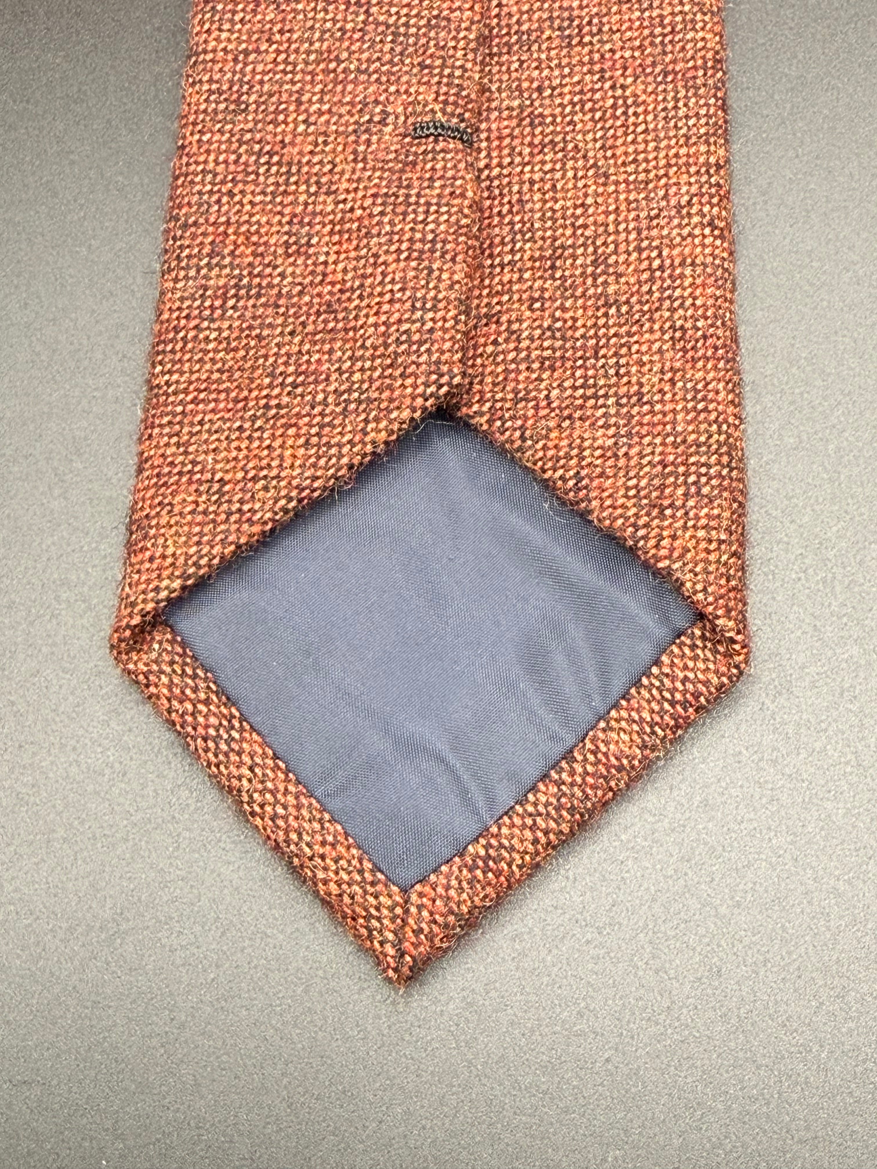 The Orange with Black and Yellow Wool Necktie