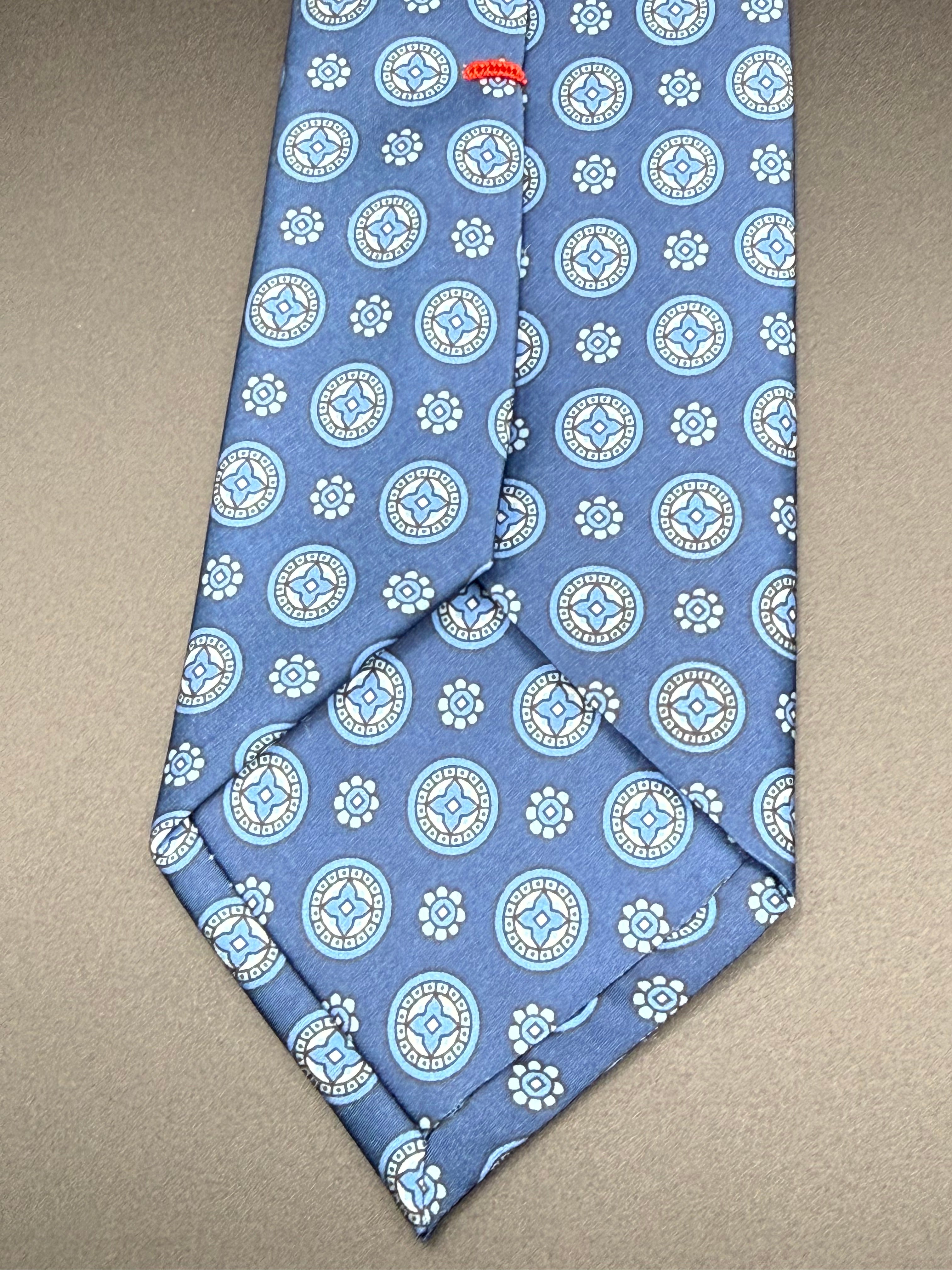 The Azure Floral Medallion Necktie