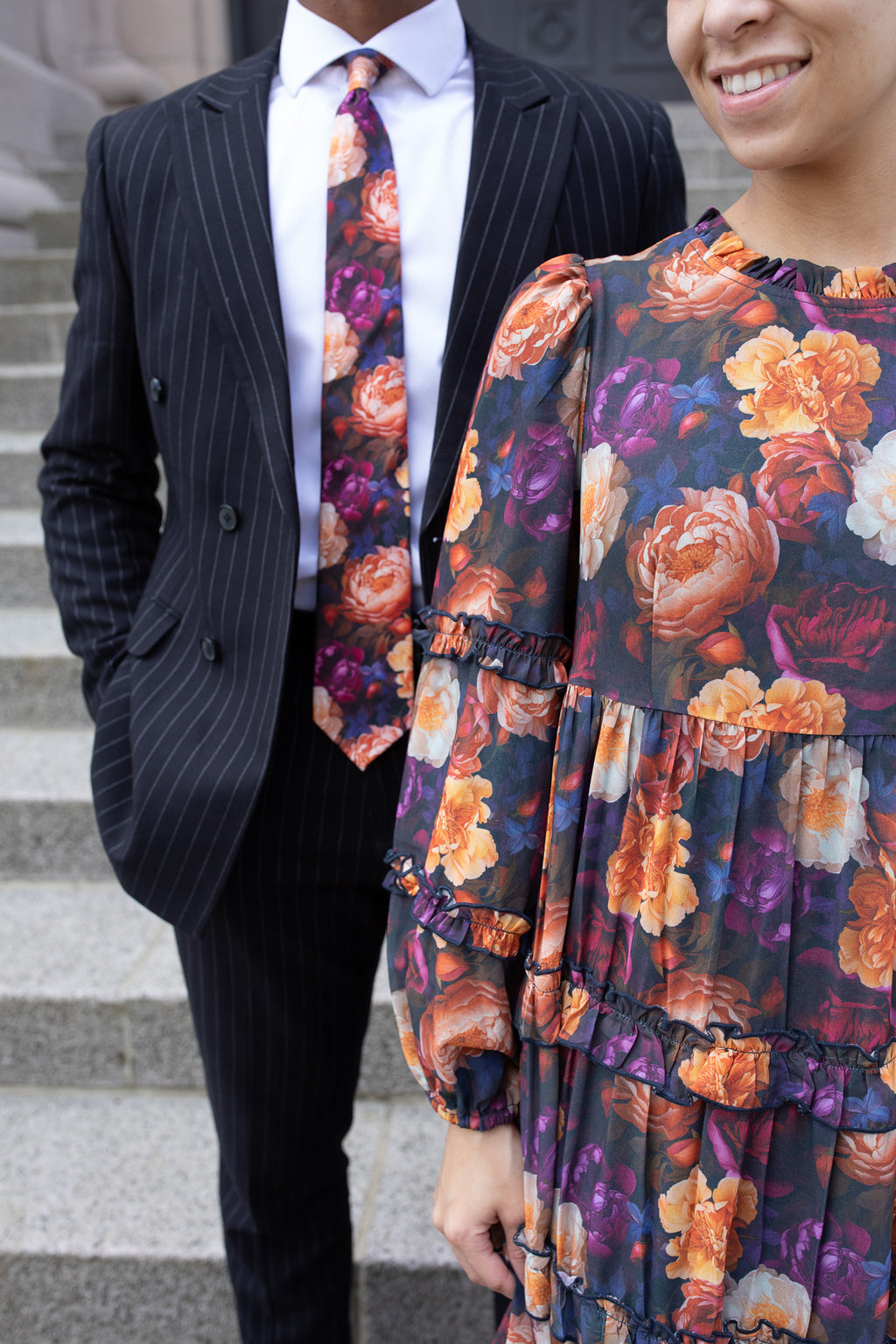 The Ember & Bloom Floral Necktie