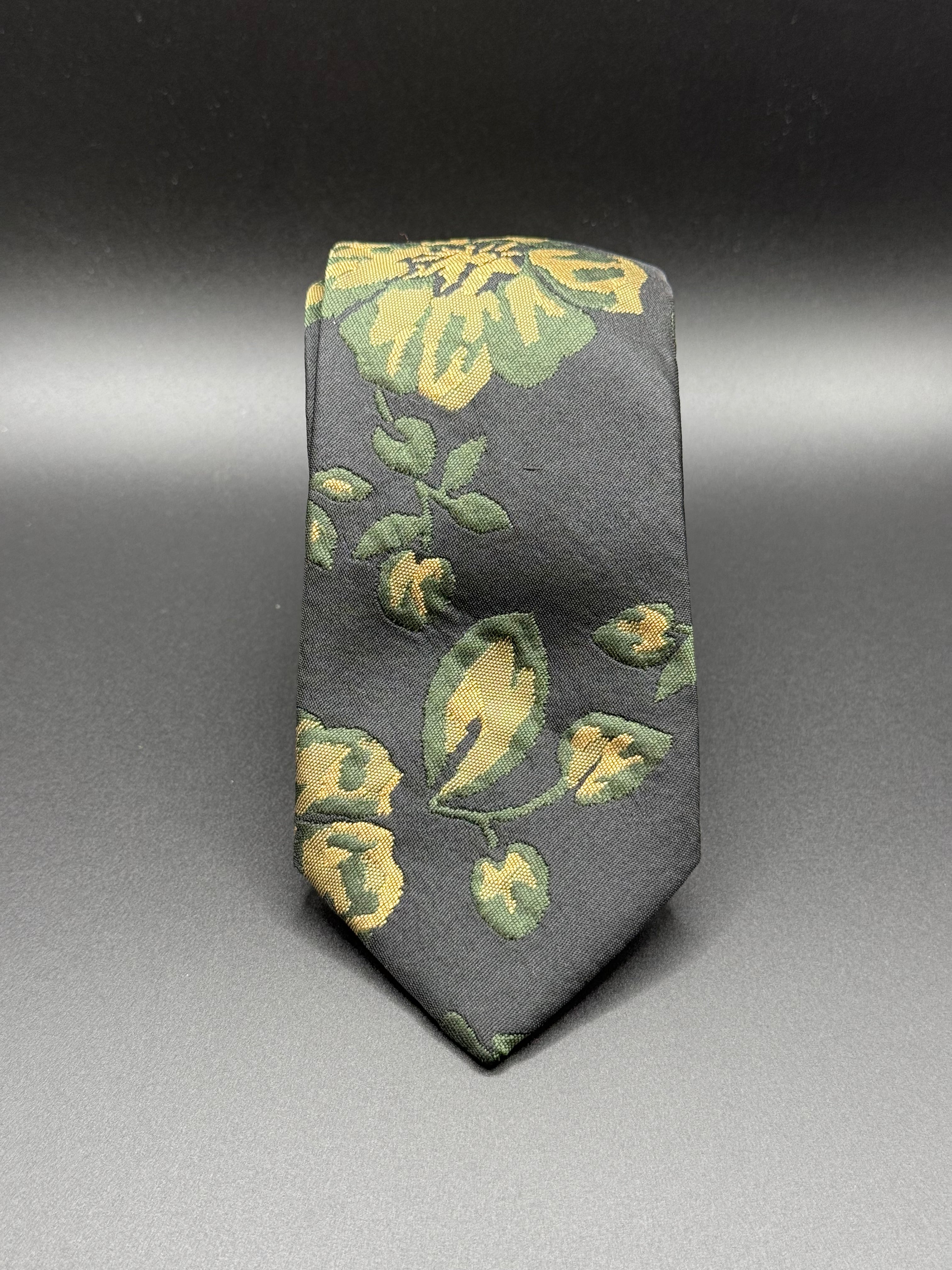 The Olive Bloom Floral Necktie