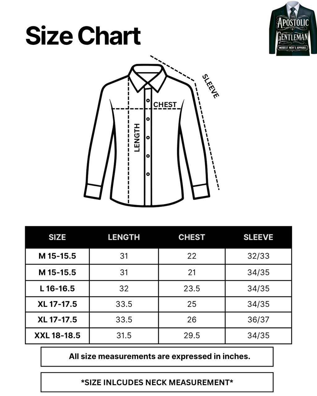 White Classic Men's Long Sleeve Dress Shirt The Apostolic Gentleman White Classic Men's Long Sleeve Dress Shirt The Apostolic Gentleman