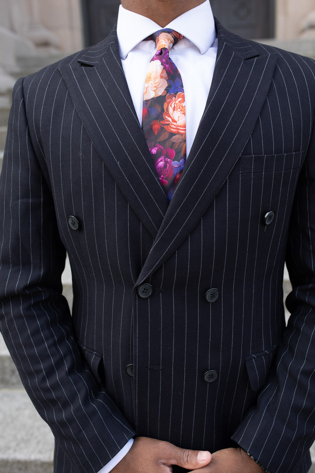 The Ember & Bloom Floral Necktie