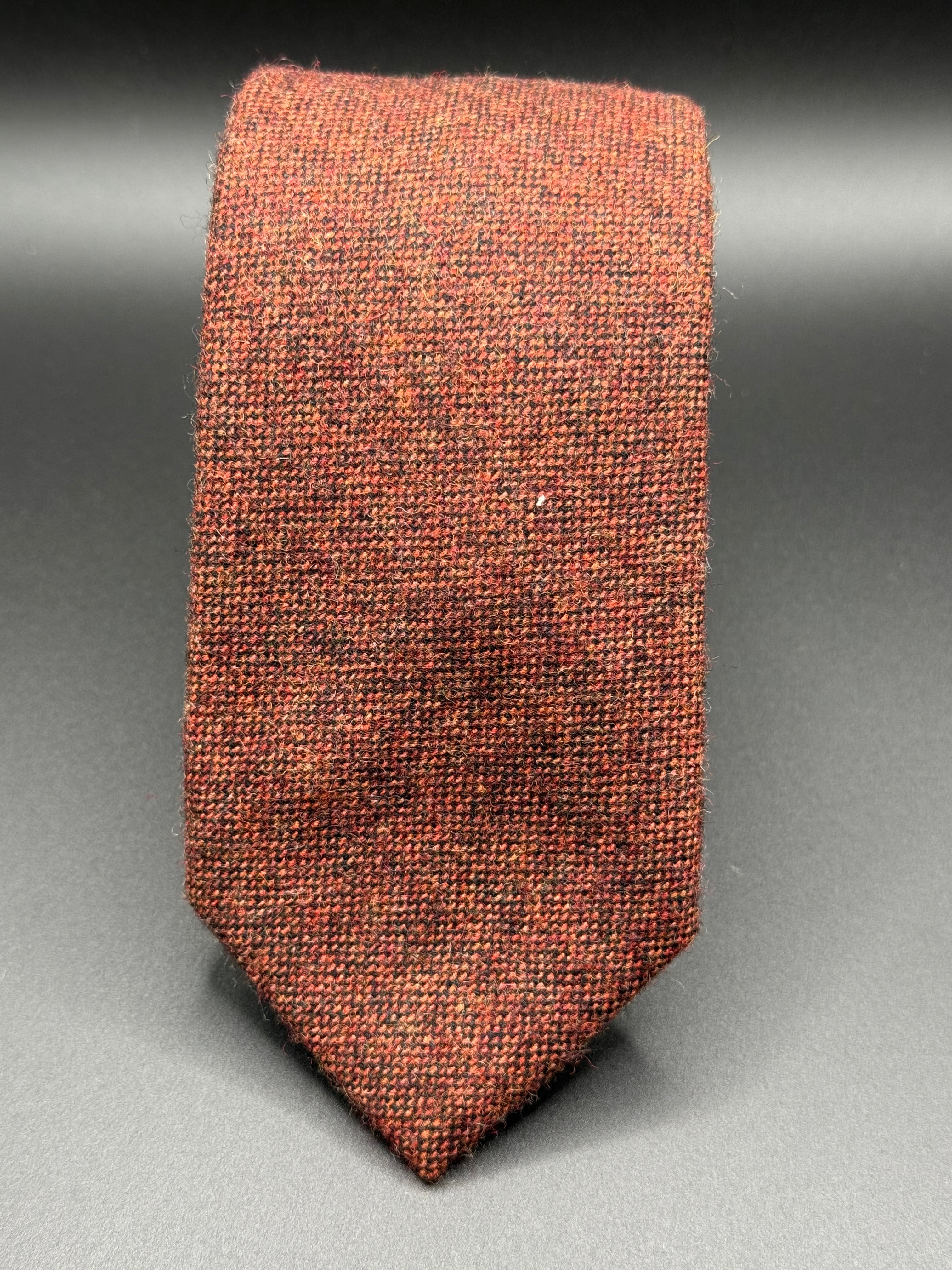 The Orange with Black and Yellow Wool Necktie