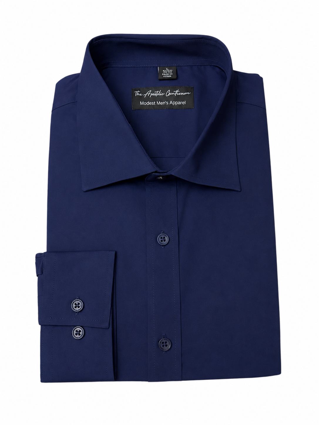 Navy Classic Men's Long Sleeve Dress Shirt – The Apostolic Gentleman