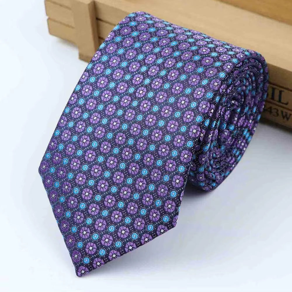 The Violet Bloom Floral Necktie