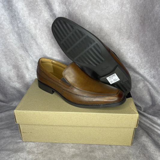 Clarks Men's Whiddon Step Dark Tan Dress shoe