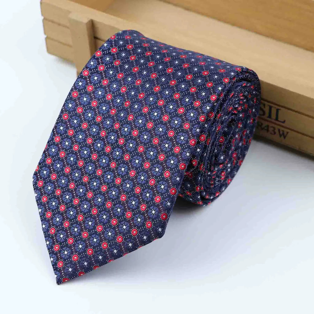 The Midnight Bloom Floral Necktie