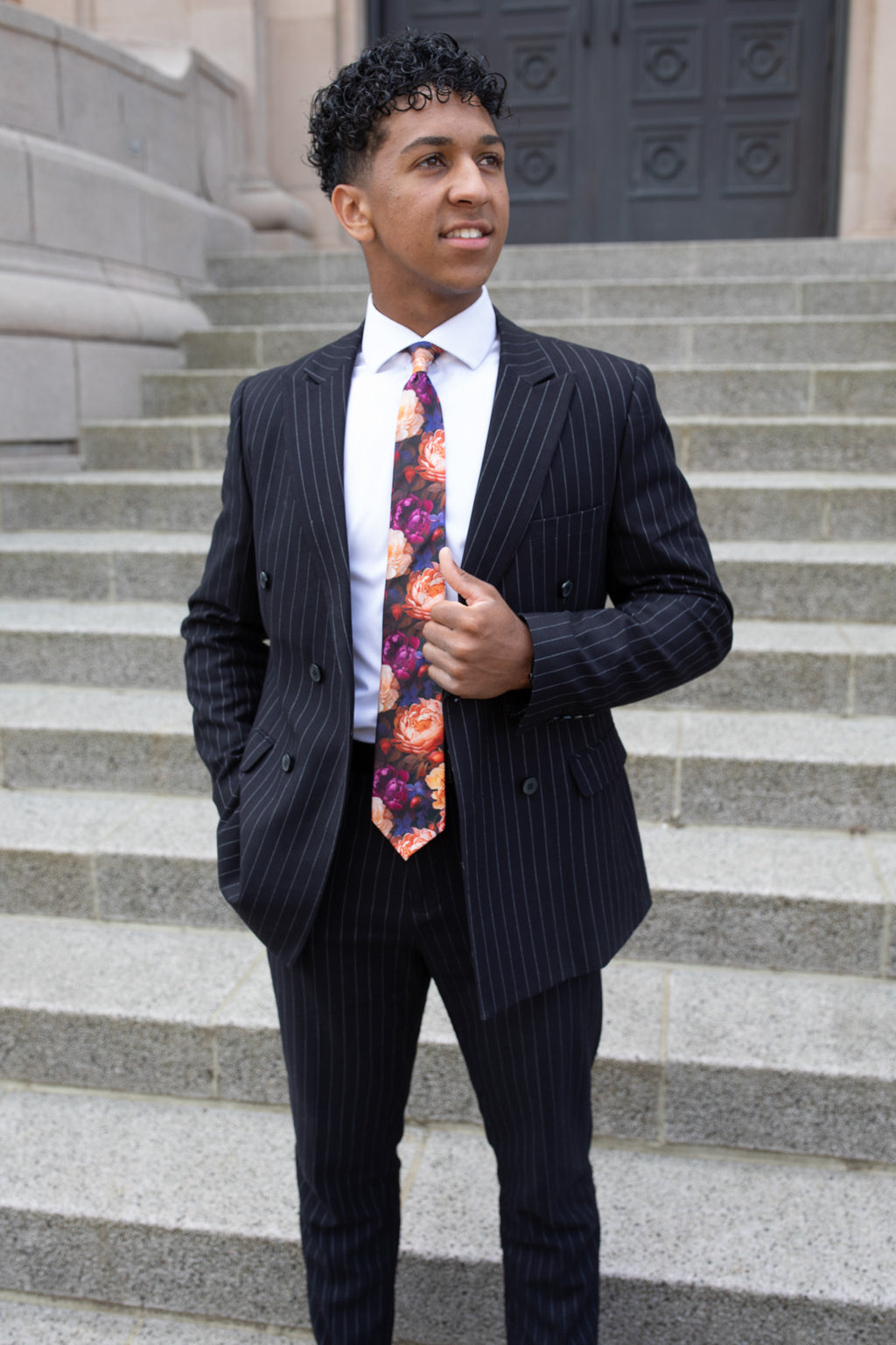 The Ember & Bloom Floral Necktie