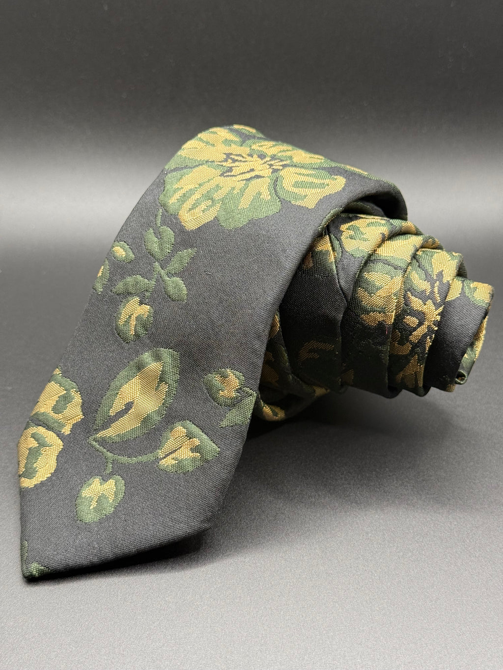 The Olive Bloom Floral Necktie