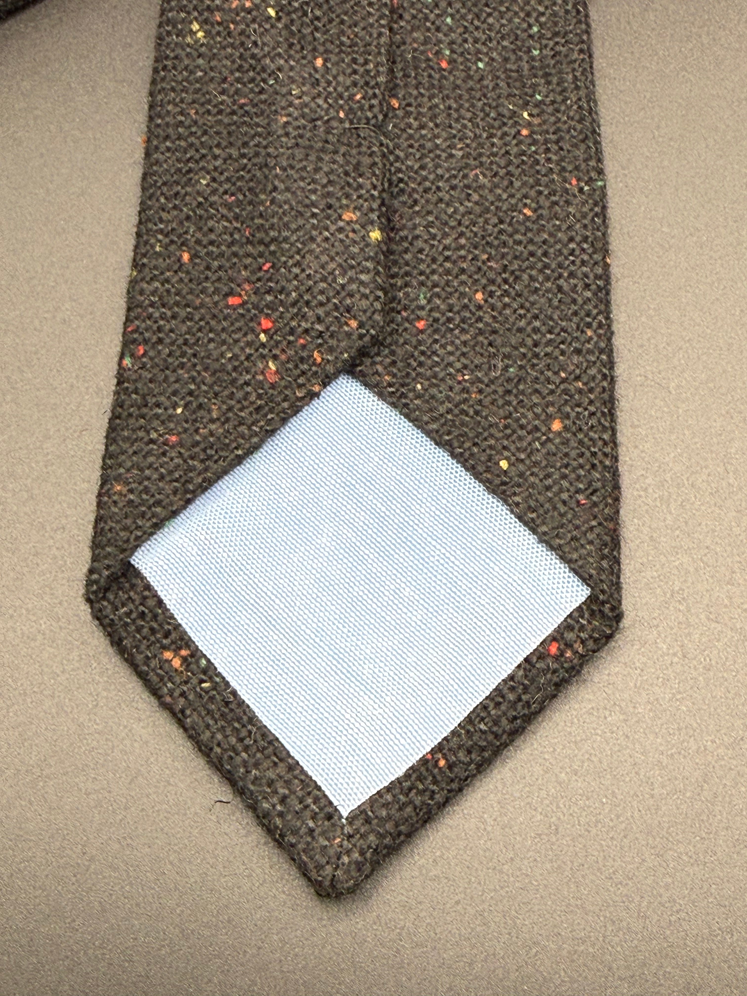 The Black Wool with Multicolored Speckles Necktie – The Apostolic