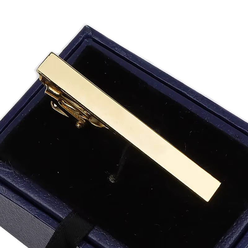 Gold bar tie clip