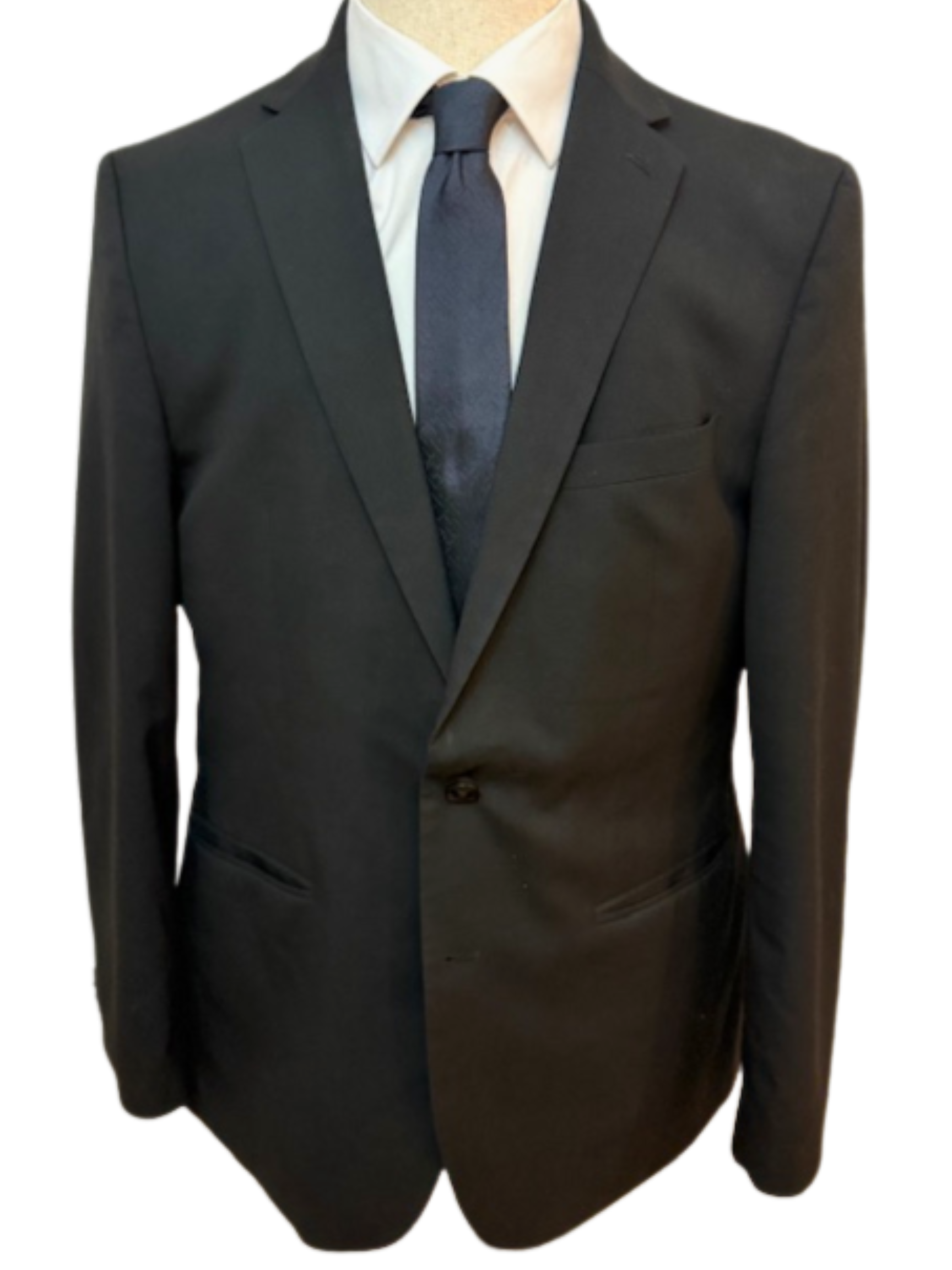 Dynamic Black Weave on Black Necktie