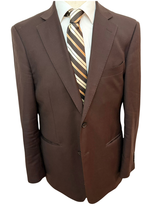 Corbata tejida a rayas azules y negras Oasis