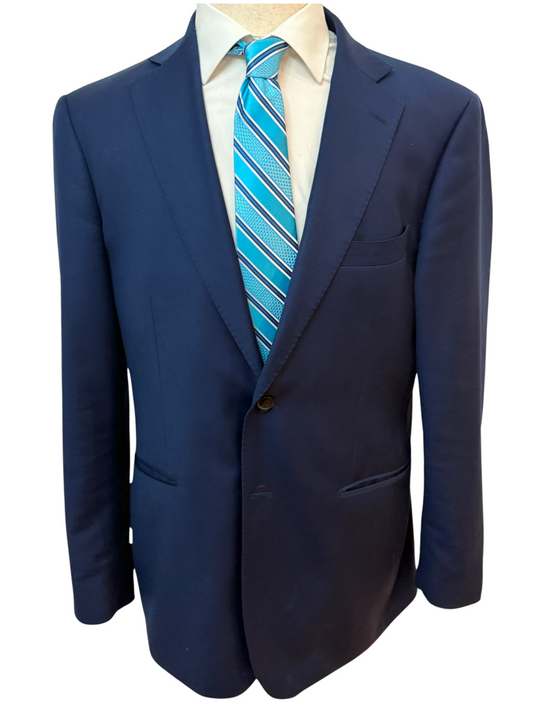 Corbata tejida a rayas azules y negras Oasis