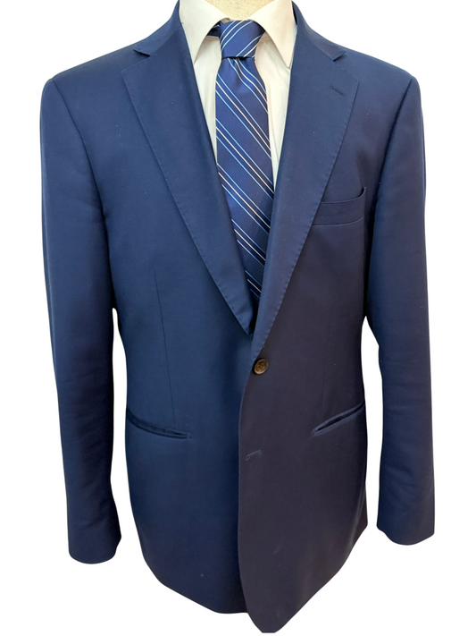 Corbata tejida a rayas azules y negras Oasis