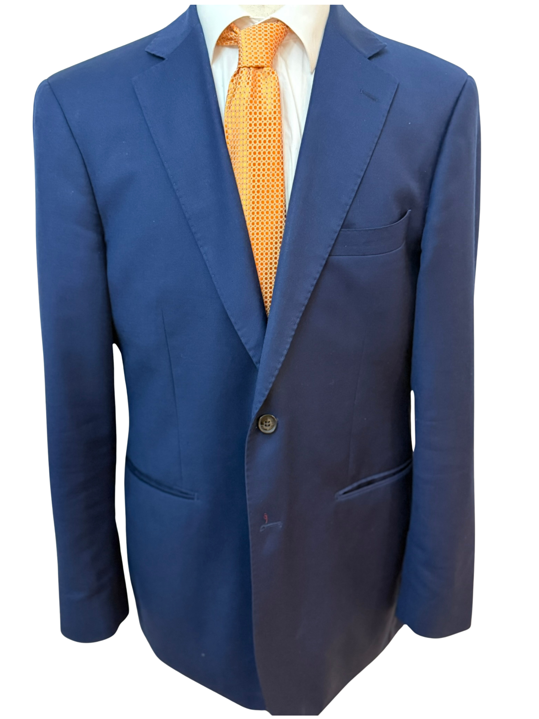 Tangerine Micro Square Geometric Necktie