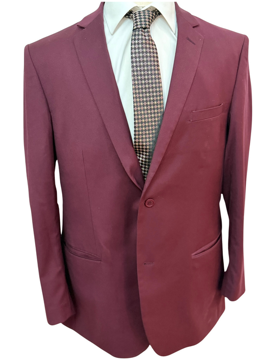 Burgundy and Copper Small Dotted Cross Check Necktie
