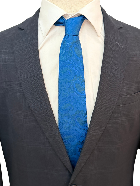 Royal Blue Paisley Necktie