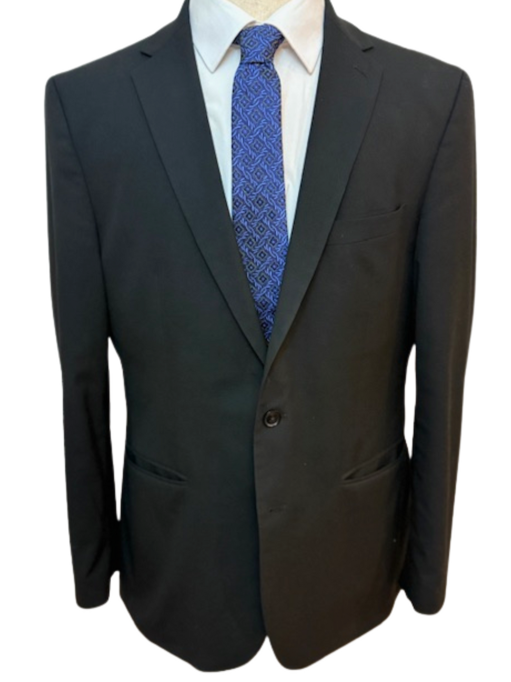 The Royal Blue Crest Floral Necktie