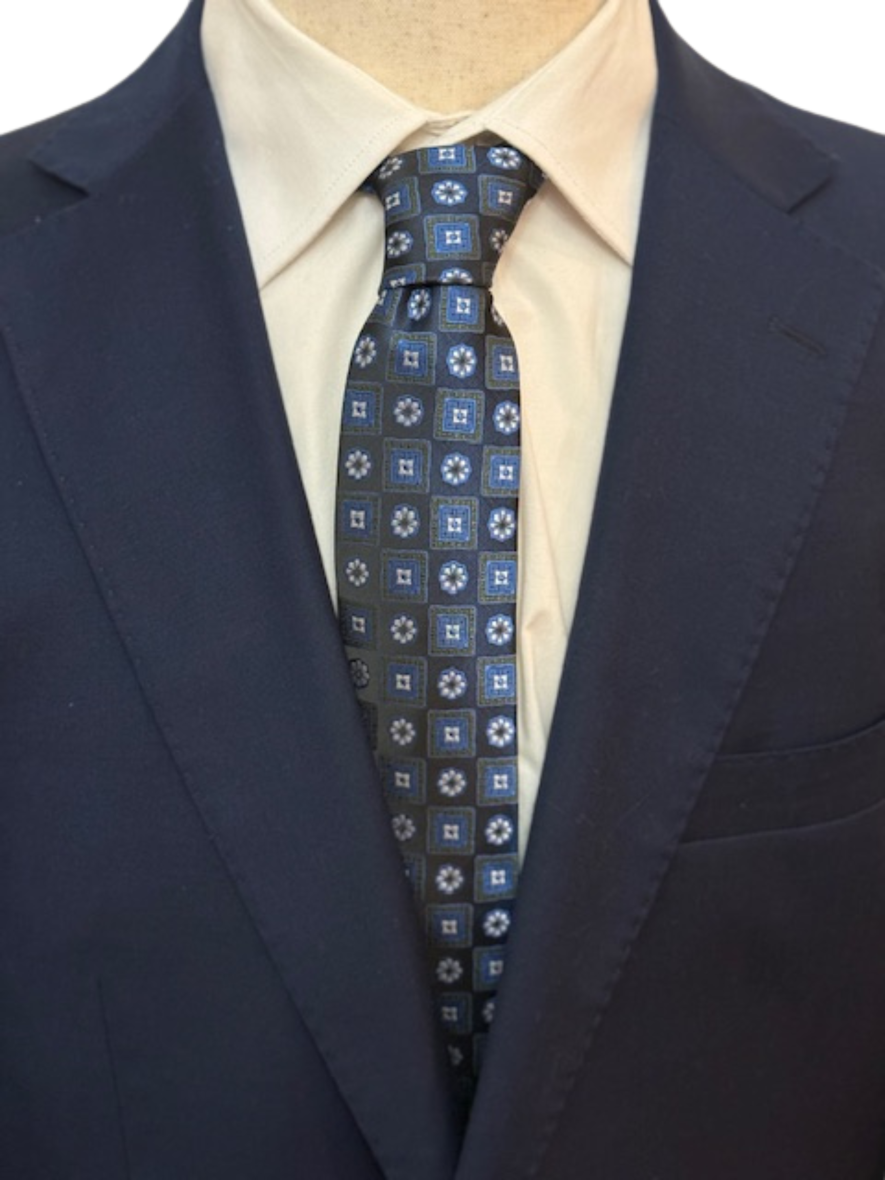 The Midnight Mosaic Floral Necktie