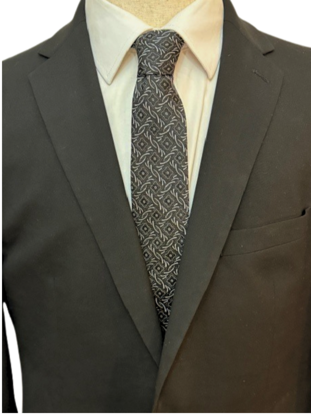 The Onyx Crest Floral Necktie