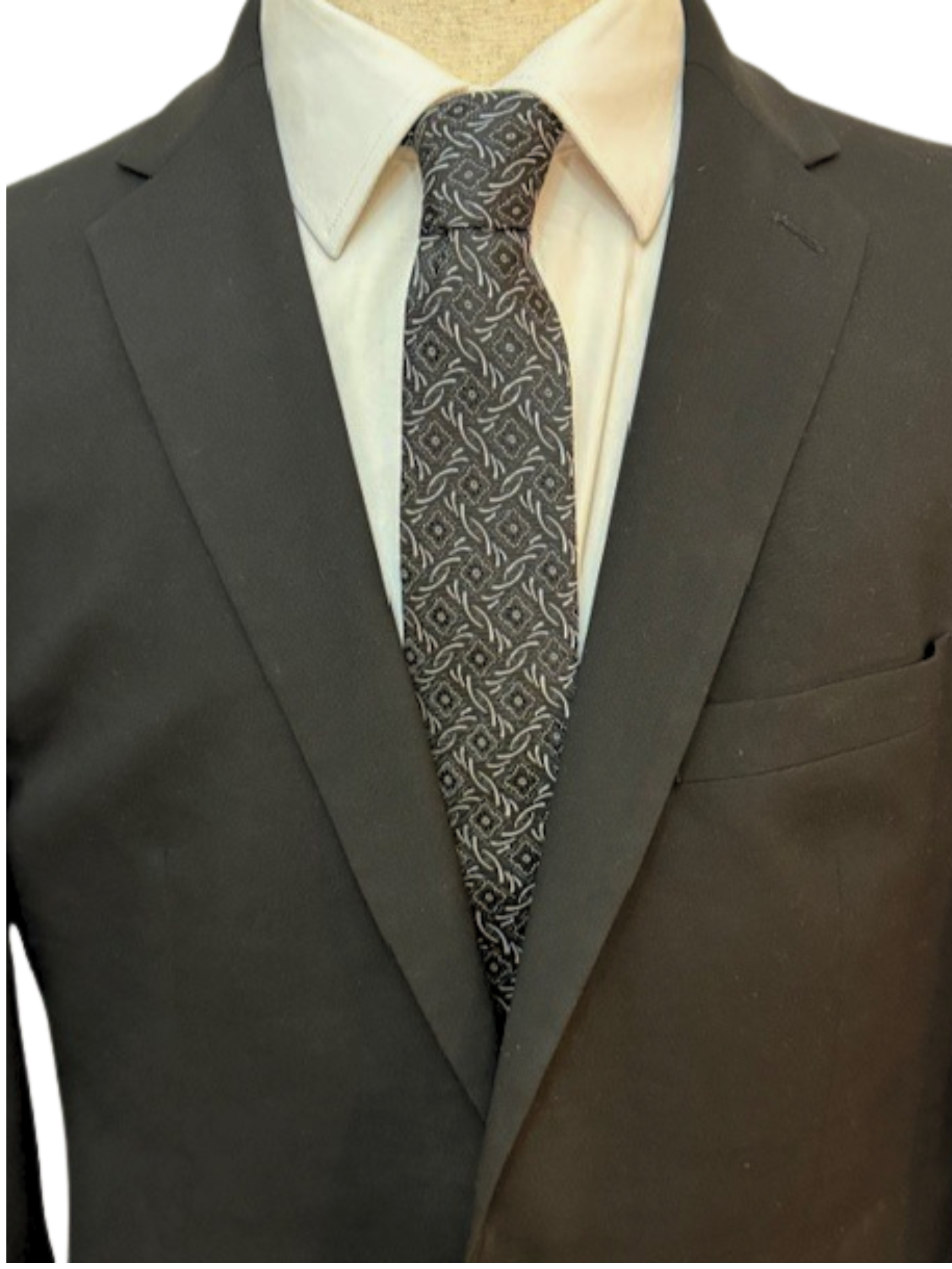 The Onyx Crest Floral Necktie