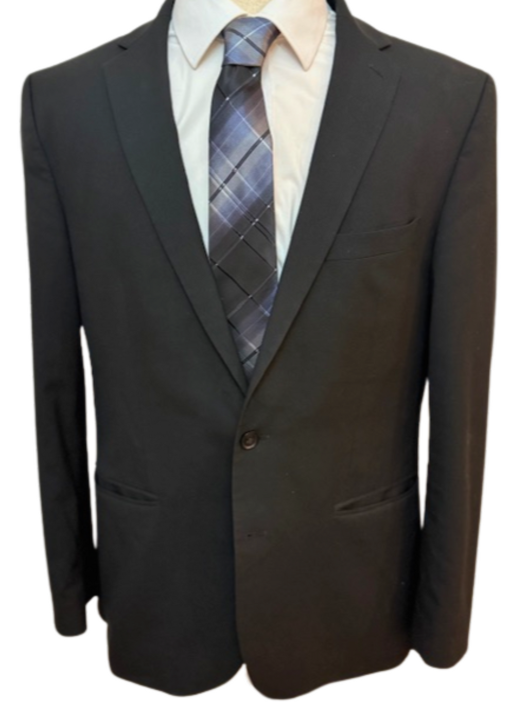 Silver, Grey and Black Plaid Necktie