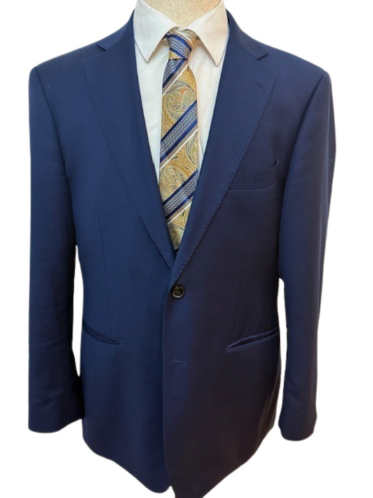 Blue, Silver, Cream Paisley & Blue-Cream Chevron Striped Necktie