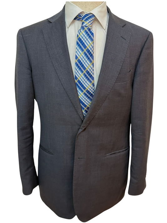 Blue, White, and Yellow Plaid Necktie