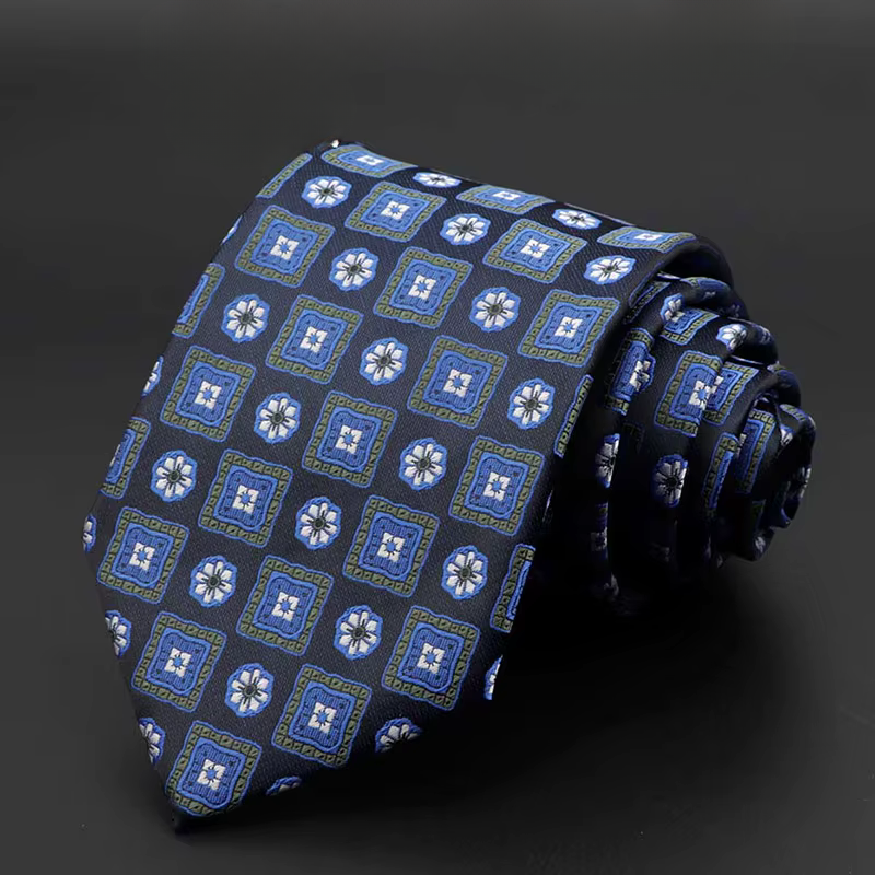 The Midnight Mosaic Floral Necktie