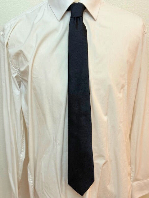 Dynamic Black Weave on Black Necktie