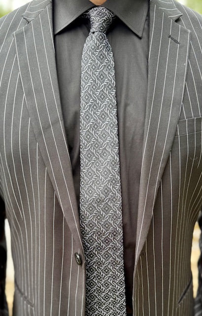Black Classic Men's Long Sleeve Dress Shirt